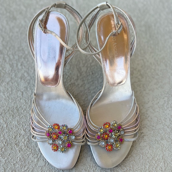 Enzo Angiolini ankle strap bejeweled sandals size 7 - Picture 12 of 12